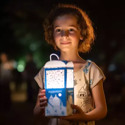 israeli_child_is_holding_a_lantern_made_of_israeli_tnun